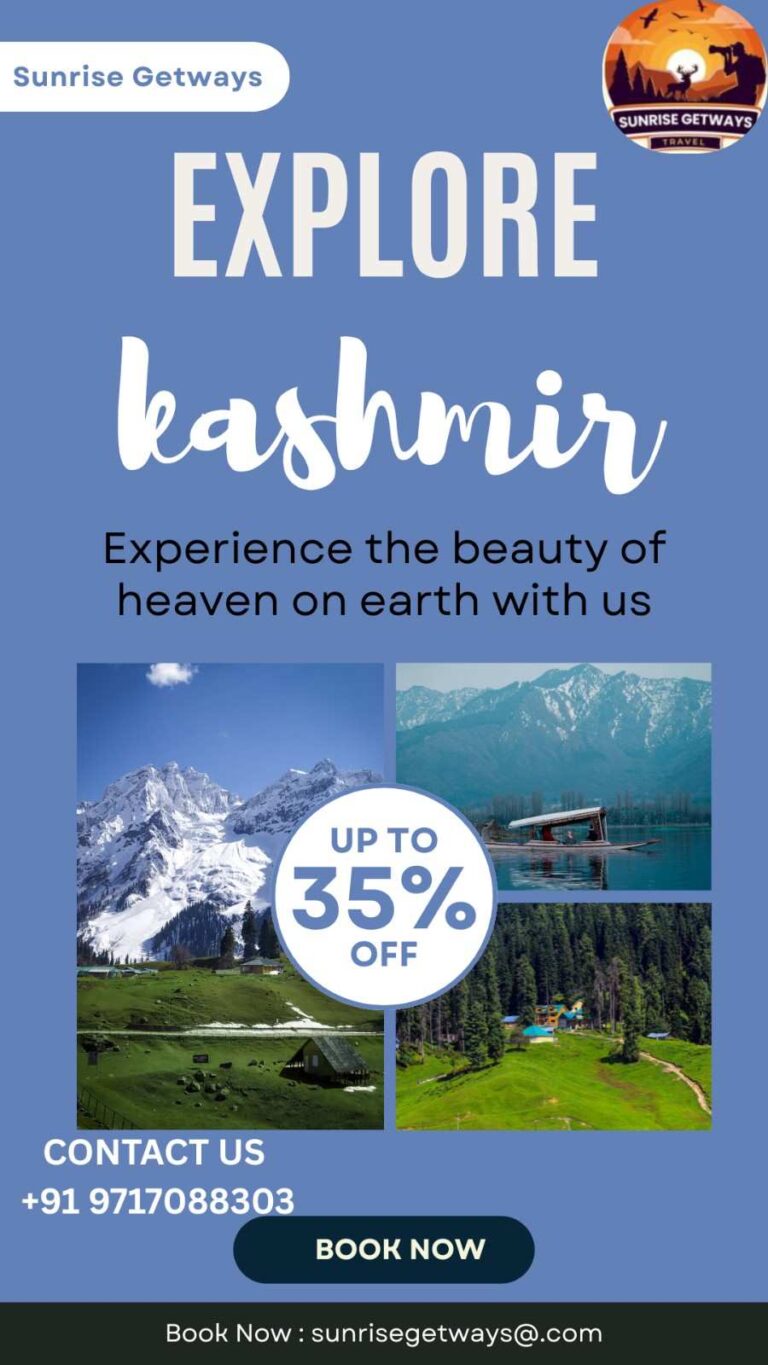 Kashmir tour by Sunrise Getways